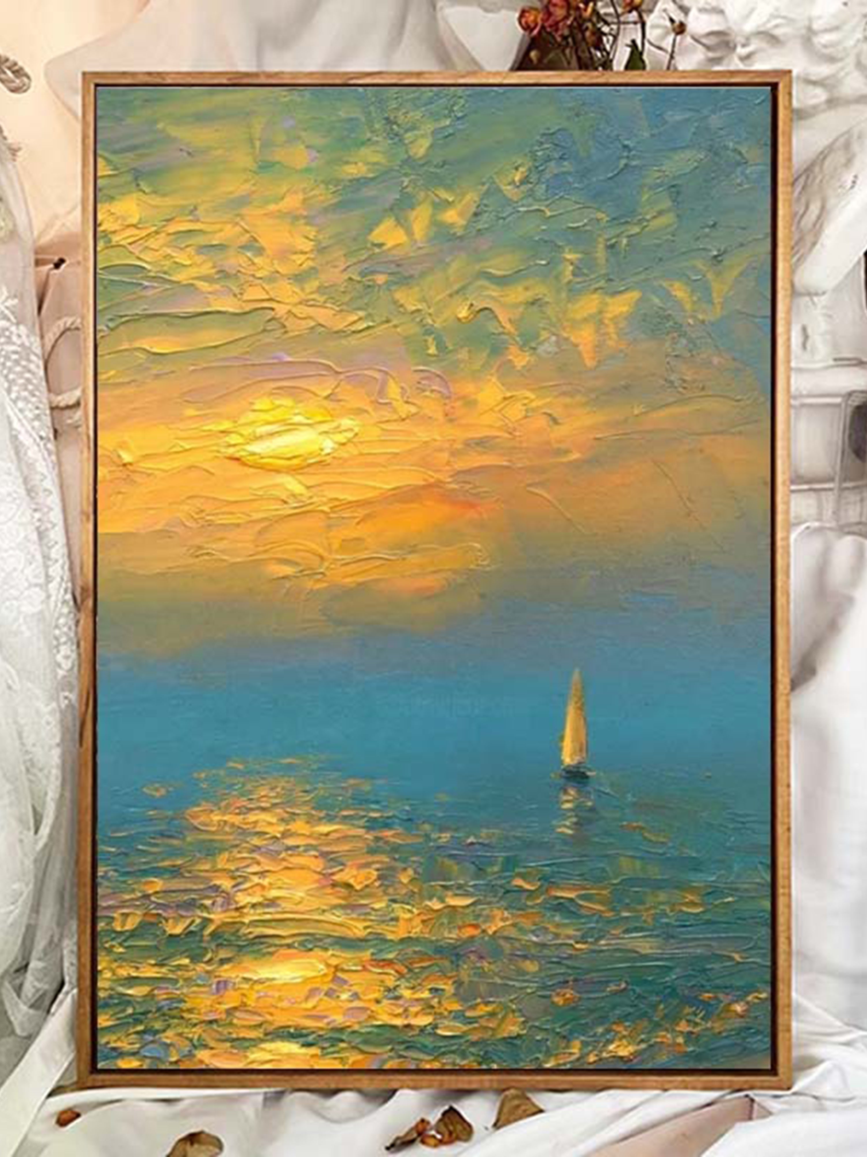 Hand-Painted Landscape Oil Painting. Custom Scenery Oil Painting from Photo. Personalized Painting Art for Home, Office Decor